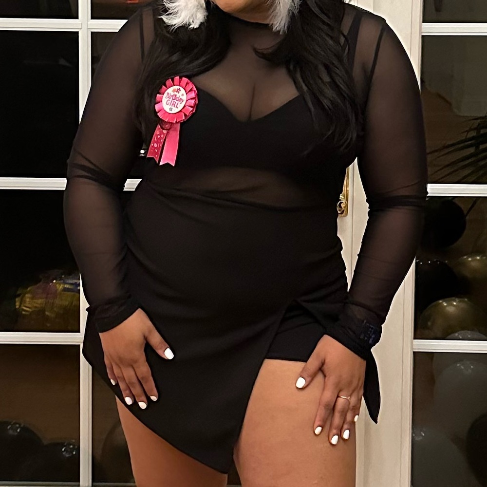 Mesh going out dress